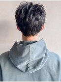 デジタルパーマブルーブラックフェザーパーマ束感#06mf0606