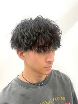 ワンズナゴヤ 名古屋栄店(ONE's NAGOYA) スペインカールスパイキーショートブルーブラックフェザーパーマ