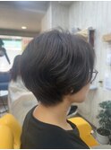 癖を活かしたナチュラル丸みショート