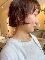 ブクレット(Bouclettes)&nbsp;心斎橋 ショート ミディ パーマ ライトブラウン