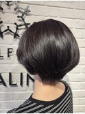 ラベンダーアッシュ×ラウンドグラデーション