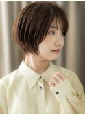 □似合わせカット丸みショートマッシュボブ406-2志木20代30代