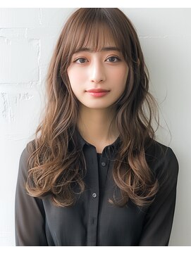 ロングレイヤーウェーブ　ショコラベージュ【grow赤羽】