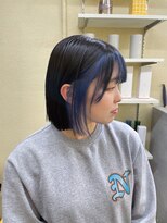 パムル 名鉄岐阜駅前店(paml)&nbsp;顔まわりのインナーブルー