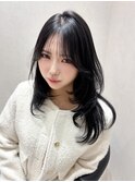 韓国ヘア/レイヤーカット/顔まわりカット/Instagram @ken__gucci