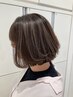 【CREA下北沢】カット白髪ぼかしハイライトカラー￥13200