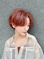 ロット 横浜(lot)&nbsp;ハンサムショート×デジタルパーマ×チェリーレッド横浜駅