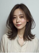 ハーツ 青山表参道店(Heart's) 白髪ぼかし脱白髪染め似合わせレイヤーカット40代50代60代