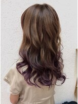 ドゥ スタイル 三国ヶ丘店(Duex Style) 白髪ぼかしイルミナカラー　×バイオレットグラデーション