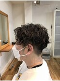 波打ちパーマ×マッシュ