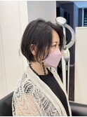 抜け感ショートボブ