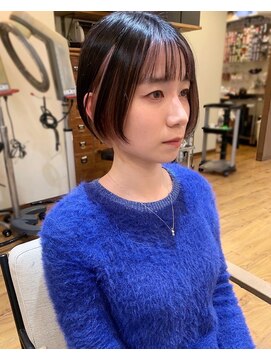 カグヤヒメ ドゥイ(kaguyahime doui) ミニボブとフェイスフレーミングカラー