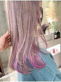 インナーメッシュ　　ラベンダーピンクミルクティー