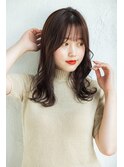 シースルーバングニュアンスウェーブ