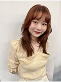 レイヤーカット フェイスレイヤー ブリーチなしダブルカラー