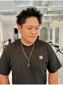 スパイキーショート×ツイストパーマ