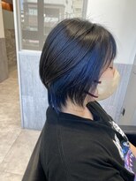 アトリエ(Atelier) ブラック×ブルー インナーカラー