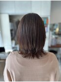 大人可愛い小顔ボブウルフ20代30代40代50代外ハネくびれボブ