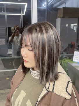 キング 梅田(K!ng) 縮毛矯正髪質改善ハイライトレイヤーカット梅田美容室エクステ