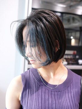 シオン(shion) 似合わせカットウェーブミディアムメルティカラー_ba469151