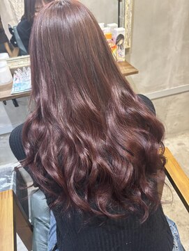 ルフレ 新宿本店2nd(Reflet) ◎プルエクステプラチナ ボルドー