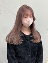 シーク 天神(SEEK)&nbsp;松尾菫菜/レイヤーカット/ベージュカラー/ハイトーン/韓国ヘア