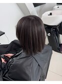 ベース暗めボブハイライトカラー