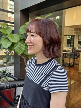 クリアーオブヘアー 一社店(clear OF HAIR) オレンジブラウン