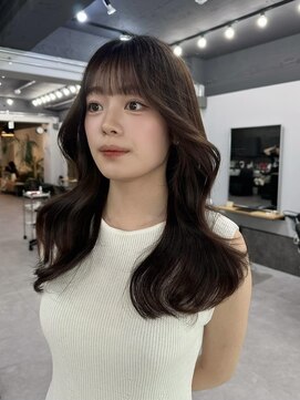 レブ 三条河原町(Reb,) レイヤーカット×ツヤブラウン