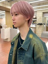 パークレーン アイス イヴェン(park lane ICI yeven)&nbsp;メンズカラー◎ブリーチカラー×ハイトーンピンク×マッシュ