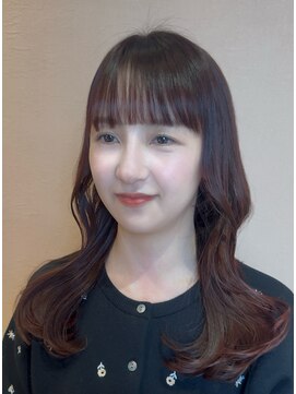 スーリール 久留米花畑店(Sourire) 20代30代40代50代ブリーチ無しピンクカラー韓国レイヤーくびれ◇