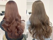 ロング×ハイトーンもムラなく綺麗と好評！色落ちも計算された可愛さ♪