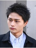 渋谷スパイキーショートパーマアクティブショート大人短髪◎