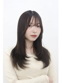 【韓国風】顔まわりレイヤー×くびれロング