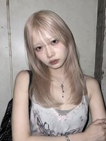 ヘアサロン ミロ(Hair Salon MIRO)&nbsp;ハイトーン暖色ホワイト×レイヤーカット