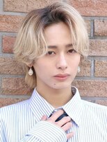 エース(ACES)&nbsp;毛流れセンターパートニュアンスパーマフェザーパーマウルフ