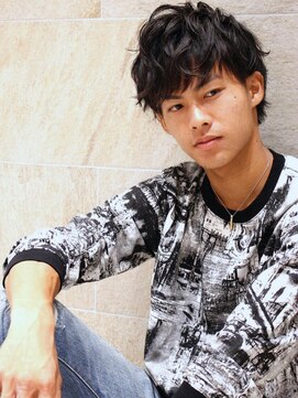 エムスラッシュ 新百合ヶ丘(M.SLASH) 【M.SLASH】ニュアンスパーマの黒髪ショートa