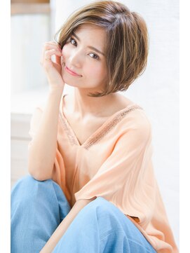 ネオリーブクレア 綱島店(Neolive Krea) 大人可愛い☆似合わせカットで前下がりショートボブ