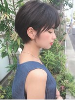 ティエラ 原宿 表参道(Tierra)&nbsp;<Tierra-j宮崎直哉>大人綺麗なワンサイドショート　ダブルバング