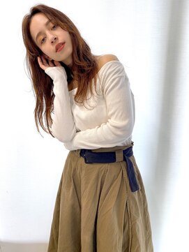 ガレージ バイ グリーン 原宿 表参道(Garage by green) 【loki】medium layer × pink brown