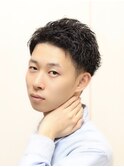 【ヨシザワ人形町】七三ツーブロックビジネスアップバング