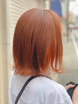 テトテ 門戸厄神店(tetote) 【tetote村山のサロンスタイル】テラコッタ× 外ハネボブ