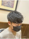 癖毛束感スタイル