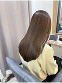 20代 30代 40代 モテ髪 髪質改善 オリーブグリーン 波巻き