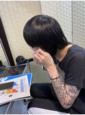 メンズマッシュウルフカット