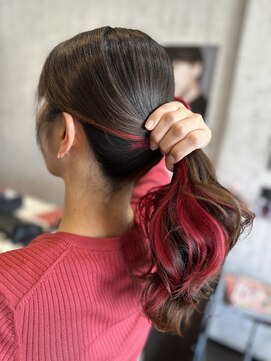 アールプライベートヘアサロン(R Private Hair Salon) インナーピンクカラー