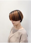 【松戸 藤原】ハンサムショート オレンジカラー