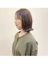 インサイドアウト(IN SIDE OUT+) ボブ / 外ハネボブ / カーキブラウン【IN SIDE OUT＋】