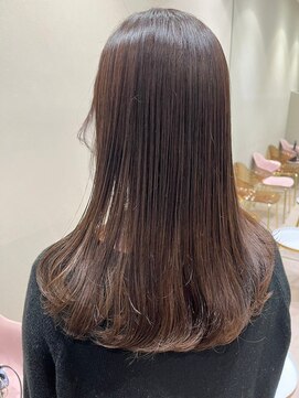 ナンバー リコ 名駅 ジャム 名古屋(N° rico JAM) 顔まわりレイヤーカット　グレージュ　ラベージュ　ブリーチなし