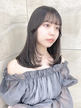 ロンド レグリーズ 立川(Lond leglise) ミニウルフ黒染め髪質改善縮毛矯正酸性ストレートレイヤー/立川